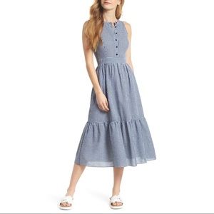 Gal Meets Glam Ardith Gingham Midi Dress